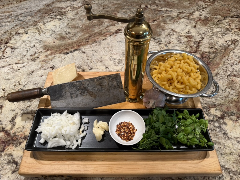 ingredients on a cutting board