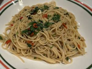 plate of spaghetti